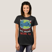 World Revolves Around My Bengal Cat Nature Cat T-shirt (Voorkant volledig)