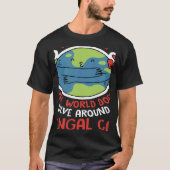 World Revolves Around My Bengal Cat Nature Cat T-shirt (Voorkant)