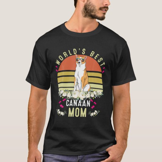 World´S Best Canaan Mom Dog Mama Funny T-shirt (Voorkant)