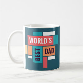 World’s Best Dad Mug – Retro Style Father’s Day Gi Koffiemok