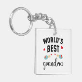 World’s Best Grandma – Perfect Gift for Loving Gra Sleutelhanger (Voorkant Links)