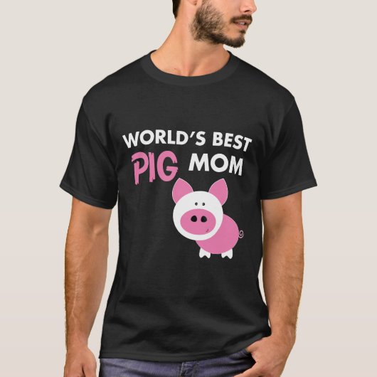 World S Best Pig Mam T-shirt (Voorkant)