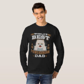 World S Best Pomeranian Dad Dog Owner T-shirt (Voorkant volledig)