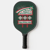 World’s Biggest Birthday Party Marquee Pickleball Paddle (Achterkant)