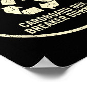 World’s Cardboard Box Breaker Funny Recycling Hero Poster (Hoek)