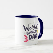 World’s Greatest Dad Coffee Mug  Mok (Voorkant rechts)