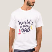 World’s Greatest Dad Minimalist T-Shirt (Voorkant)