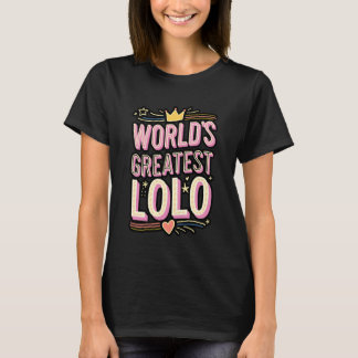 World s Greatest Lolo Filipino Grandpa T-shirt