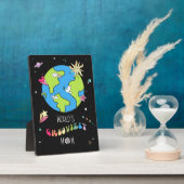 World’s Grooviest Mom Retro Plaque                 Fotoplaat (Zijkant)