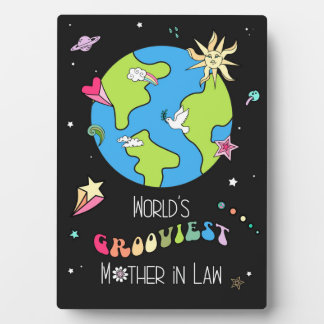 World’s Grooviest Mother in Law Retro Plaque Fotoplaat