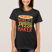 World s largest pizza baker t-shirt (Voorkant)
