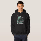 World s most fantastic flight attendant  stewardes hoodie (Voorkant volledig)
