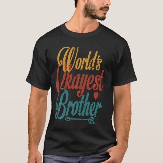 World S Okayest Brother  Style Step Brother T-shirt (Voorkant)