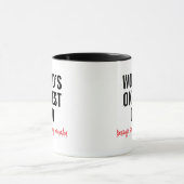 World’s Okayest Dad Funny Quote Mok (Midden)