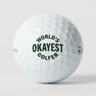 World’s Okayest Golfer Vintage Pro Shop Style Golfballen
