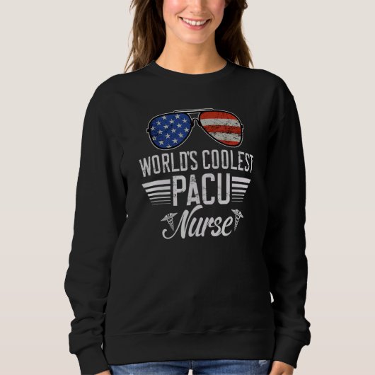 World´s Okayest PACU Nurse American Flag Patriotic Trui (Voorkant)