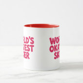 World’s Okayest Skier Funny Ski Mug Mok (Midden)