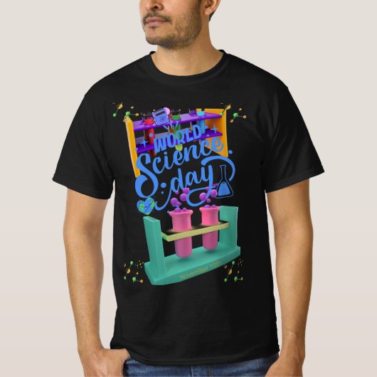 World Science Day for Peace and Development T-Shir T-shirt (Voorkant)