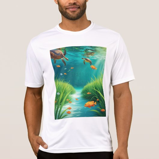 World Sea grass Day T-shirt (Voorkant)