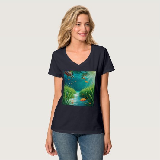World Sea grass Day T-shirt (Voorkant volledig)