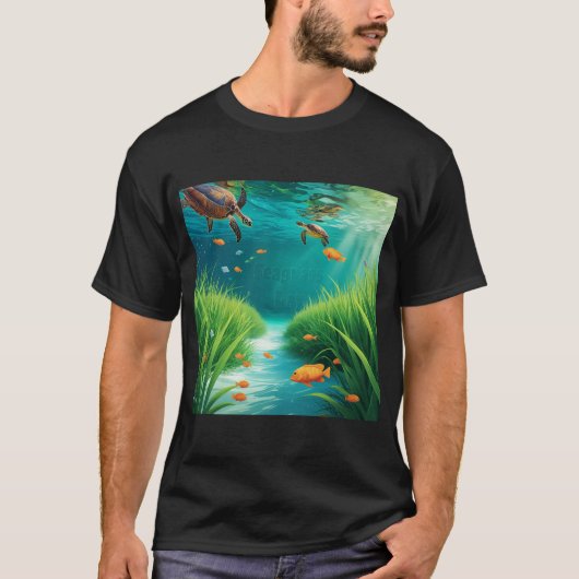 World Sea grass Day T-shirt (Voorkant)