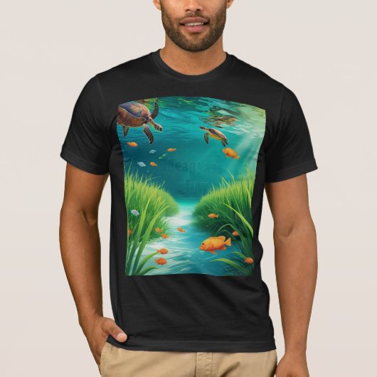 World Sea grass Day T-shirt (Voorkant)