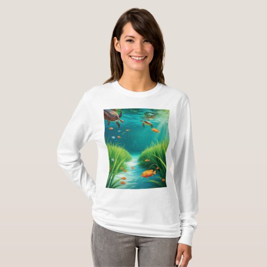 World Sea grass Day T-shirt (Voorkant volledig)
