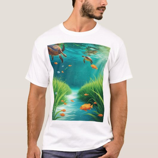 World Sea grass Day T-shirt (Voorkant)