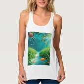 World Sea grass Day Tanktop (Voorkant)
