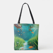 World Sea grass Day Tote Bag (Achterkant)
