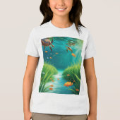 World Sea grass Day Tri-Blend Shirt (Voorkant)