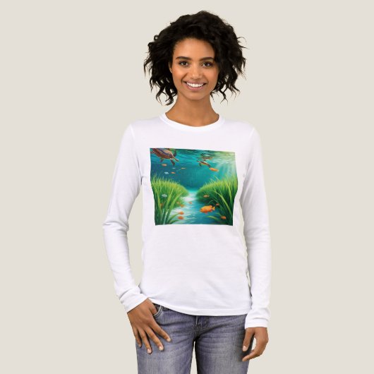 World Sea grass Day Tri-Blend Shirt (Voorkant)