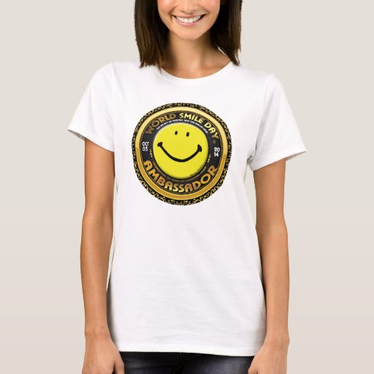 World Smile Day® 2014 Ambassadeur Woman's Shirt (Voorkant)