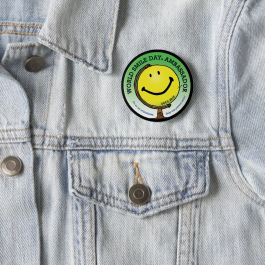 World Smile Day® 2015 Ambassadeur Button (In situ)