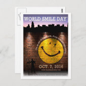 World Smile Day® 2016-Briefkaarten Briefkaart (Voorkant / Achterkant)