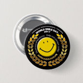 World Smile Day Ambassadeur 2017 Button (Voorkant /achterkant)