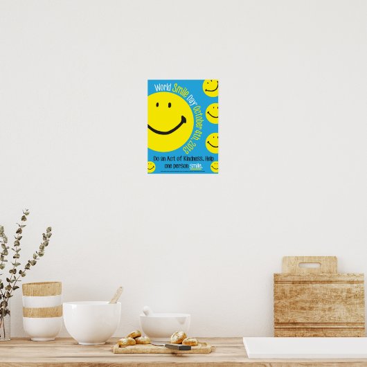World Smile Day Poster 12x16 (Keuken)