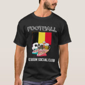 WORLD SOCCER Football Beer Pizza BELGIË T-shirt (Voorkant)