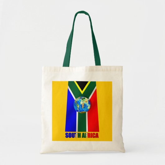 World Soccer South Africa Voetbal wereldbol Tote Bag (Voorkant)