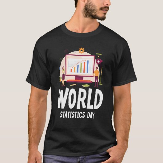 World Statistics Day Verenigde Naties T-shirt (Voorkant)