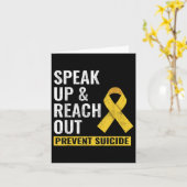 World Suicide Prevention Awareness Day Yellow Ribb Kaart (Gele Bloem)