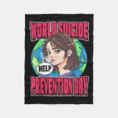 World Suicide Prevention Day Awareness September 1 Fleece Deken (Voorkant)