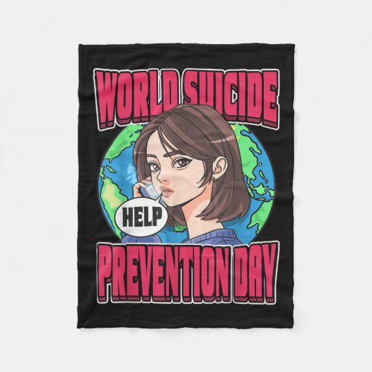 World Suicide Prevention Day Awareness September 1 Fleece Deken (Voorkant)