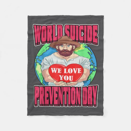 World Suicide Prevention Day Motivational Dad Sept Fleece Deken (Voorkant)