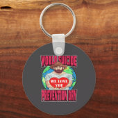 World Suicide Prevention Day Motivational Dad Sept Sleutelhanger (Voorkant)