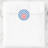 World Target Ronde Sticker (Tas)