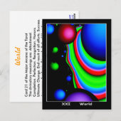 World Tarot Card Briefkaart (Voorkant / Achterkant)