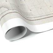  World Telegraph Lines Map (1855) Cadeaupapier (Rol Hoek)