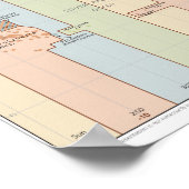 World Time Zones Map Poster (Hoek)