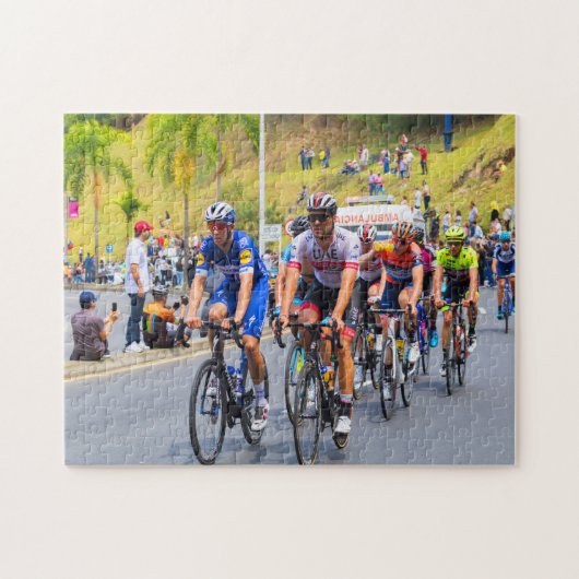 World Tour Cycling Race Jigzaag Puzzle Legpuzzel (Horizontaal)